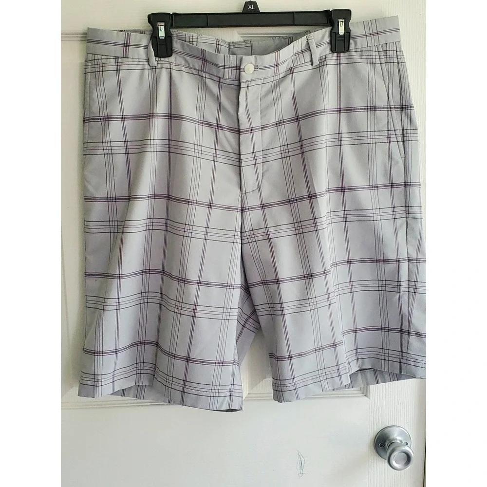 Slazenger Plaid Golf/Bermuda‎ Shorts Men's (Size 38) Flawed/READ DESCRIPTION